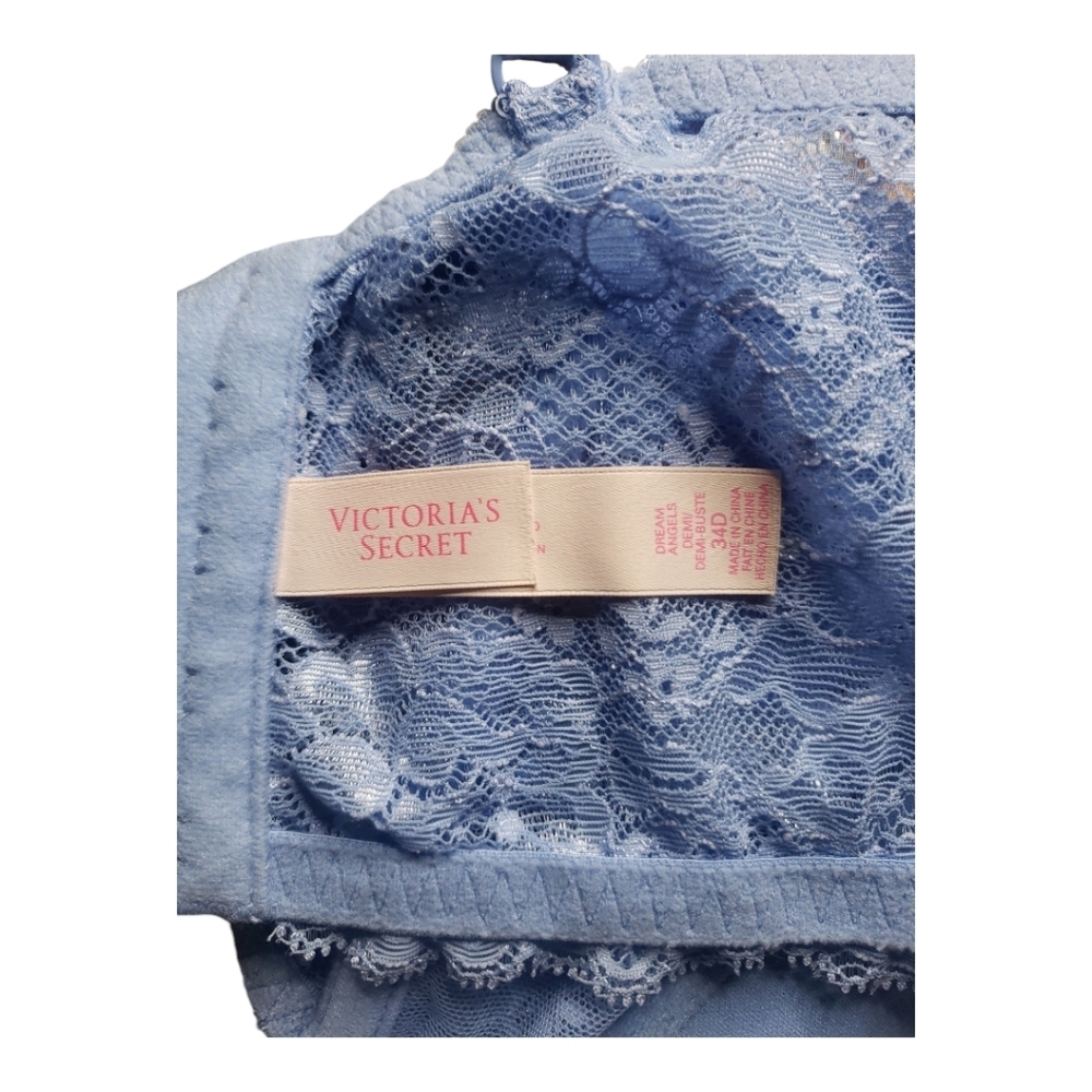 Victoria's Secret Women's Blue corset style bra 34 D - Picture 5 of 6